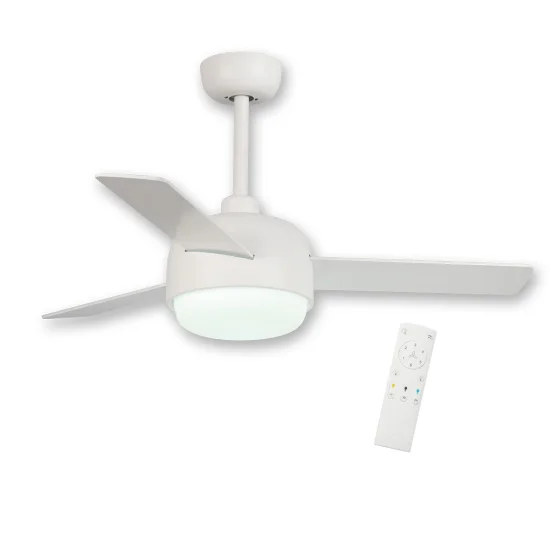 VENTILATEUR DE PLAFOND LED 24 W RÉGLABLE BLANC RIVERDALE