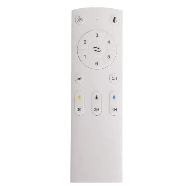 VENTILATEUR DE PLAFOND AVEC LUMIÈRE LED 17W RÉGLABLE BLANC NEW LORENZO