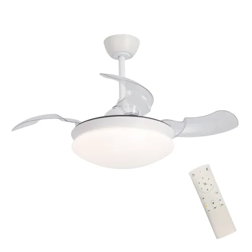 Ventilateur de Plafond LED 24W Réglable 4 Pales Rétractables Moteur DC Montreal| Lúzete