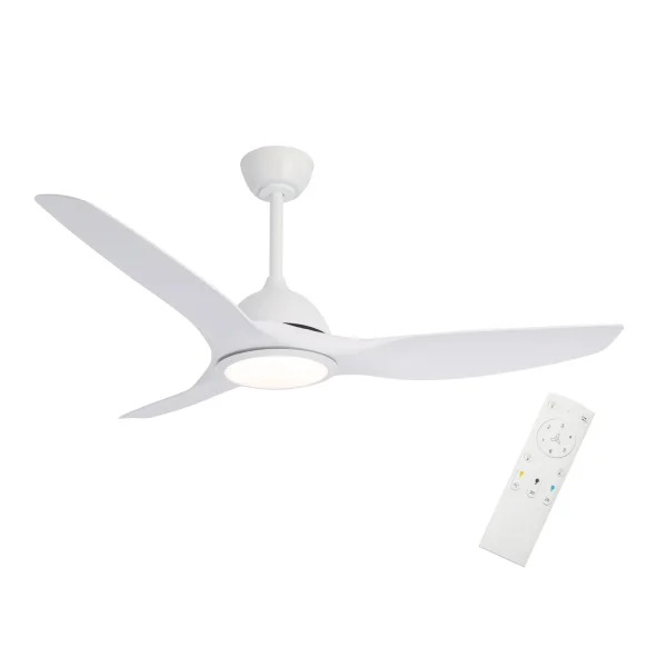 VENTILATEUR DE PLAFOND LED 17W RÉGLABLE 3 PALES MOTEUR DC BALSA