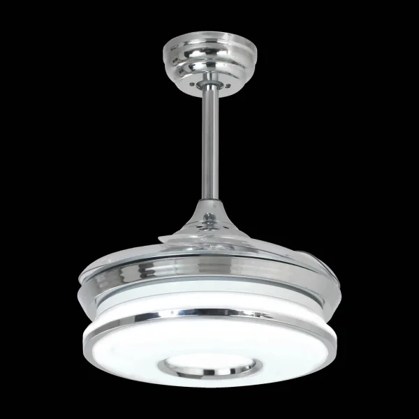VENTILATEUR DE PLAFOND LED 29W RÉGLABLE PALES RÉTRACTABLES SKALDA