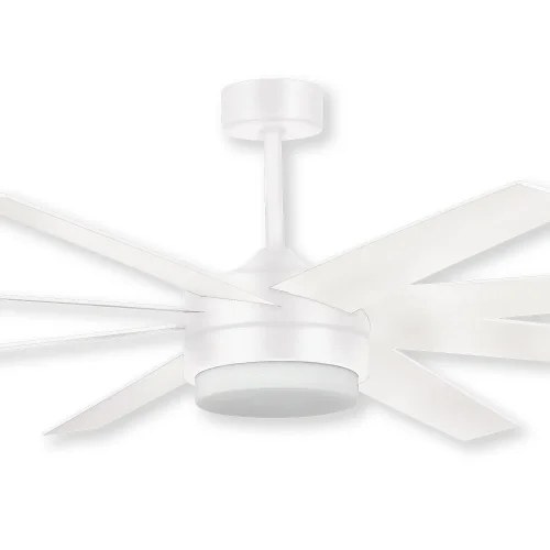 VENTILATEUR DE PLAFOND LED 24W RÉGLABLE 8 PALES MOTEUR DC BLANC SOLEI