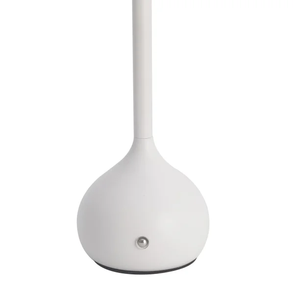 LAMPE DE TABLE LED RECHARGEABLE SANS FIL 203LM BLANCHE IP44 SOLEA