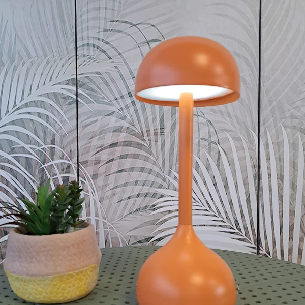 LAMPE DE TABLE LED RECHARGEABLE SANS FIL 203LM TERRACOTTA IP44 SOLEA