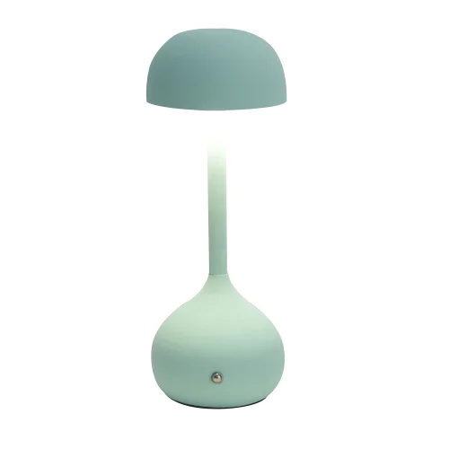 LAMPE DE TABLE LED RECHARGEABLE SANS FIL 203LM TURQUOISE IP44 SOLEA