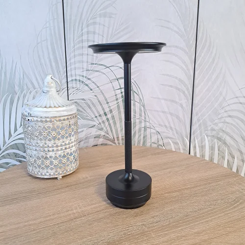LAMPE DE TABLE LED RECHARGEABLE SANS FIL 213LM NOIRE IP44 ESTIVA
