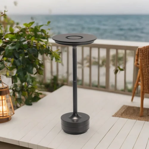 LAMPE DE TABLE LED RECHARGEABLE SANS FIL 213LM NOIRE IP44 ESTIVA