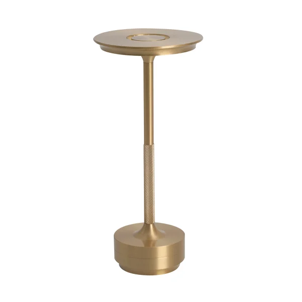 LAMPE DE TABLE LED RECHARGEABLE SANS FIL 213LM DORÉE IP44 ESTIVA