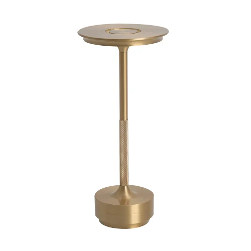 LAMPE DE TABLE LED RECHARGEABLE SANS FIL 213LM DORÉE IP44 ESTIVA