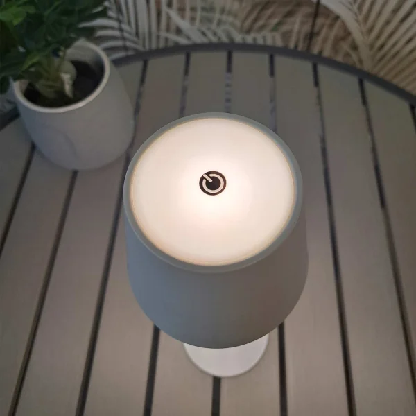 LAMPE DE TABLE LED RECHARGEABLE SANS FIL 229LM BLANCHE IP44 SIRANA LAMPE DE TABLE LED RECHARGEABLE SANS FIL 229LM BLANCHE IP44 SIRANA