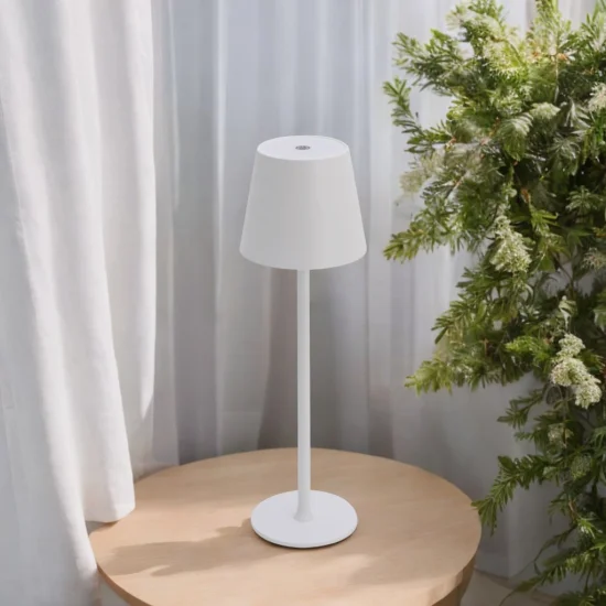 LAMPE DE TABLE LED RECHARGEABLE SANS FIL 229LM BLANCHE IP44 SIRANA
