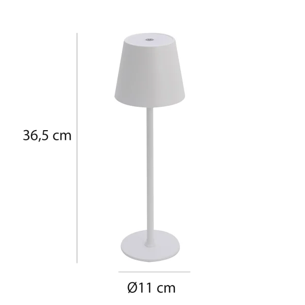 LAMPE DE TABLE LED RECHARGEABLE SANS FIL 229LM BLANCHE IP44 SIRANA LAMPE DE TABLE LED RECHARGEABLE SANS FIL 229LM BLANCHE IP44 SIRANA