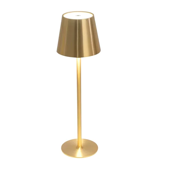 LAMPE DE TABLE LED RECHARGEABLE SANS FIL 229LM DORÉE IP44 SIRANA 2