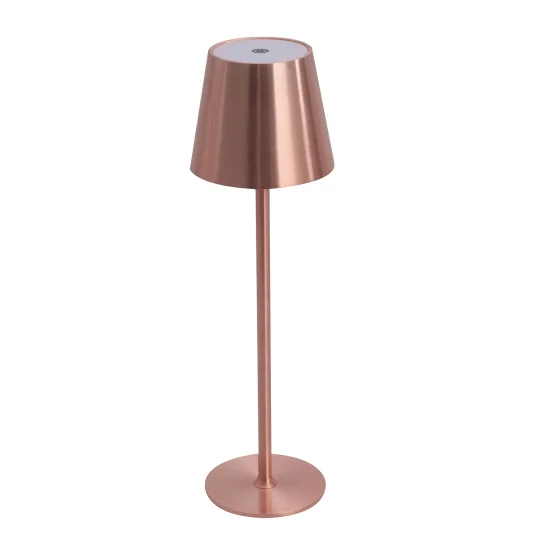 LAMPE DE TABLE LED RECHARGEABLE SANS FIL 229LM ROSE DORÉ IP44 SIRANA 2