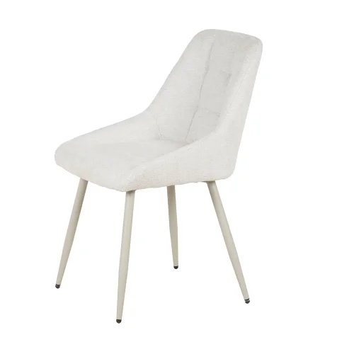 CHAISE DE SALLE À MANGER TAPISSÉE SABLE PIEDS BEIGE WESKA CHAISE DE SALLE À MANGER TAPISSÉE SABLE PIEDS BEIGE WESKA