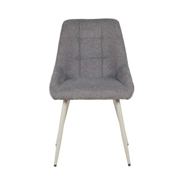 CHAISE DE SALLE À MANGER TAPISSÉE GRIS PIED BEIGE WESKA CHAISE DE SALLE À MANGER TAPISSÉE GRIS PIED BEIGE WESKA