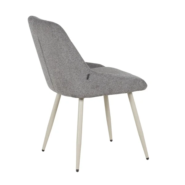 CHAISE DE SALLE À MANGER TAPISSÉE GRIS PIED BEIGE WESKA CHAISE DE SALLE À MANGER TAPISSÉE GRIS PIED BEIGE WESKA