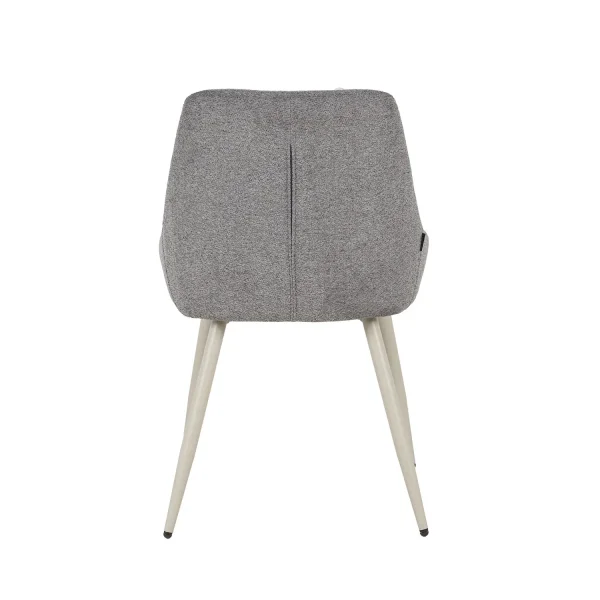 CHAISE DE SALLE À MANGER TAPISSÉE GRIS PIED BEIGE WESKA CHAISE DE SALLE À MANGER TAPISSÉE GRIS PIED BEIGE WESKA