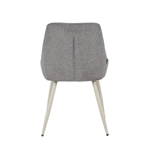 CHAISE DE SALLE À MANGER TAPISSÉE GRIS PIED BEIGE WESKA CHAISE DE SALLE À MANGER TAPISSÉE GRIS PIED BEIGE WESKA