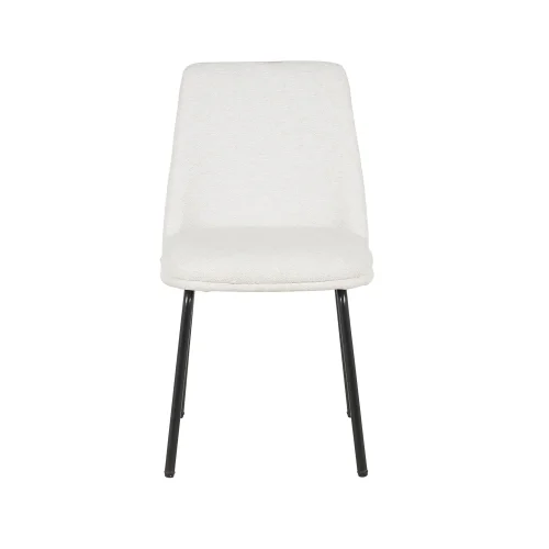 CHAISE DE SALLE À MANGER TAPISSÉE SABLE PIEDS NOIRS LUSTRA CHAISE DE SALLE À MANGER TAPISSÉE SABLE PIEDS NOIRS LUSTRA