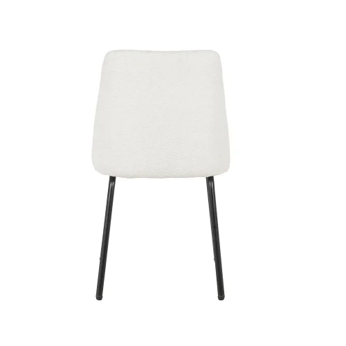 CHAISE DE SALLE À MANGER TAPISSÉE SABLE PIEDS NOIRS LUSTRA CHAISE DE SALLE À MANGER TAPISSÉE SABLE PIEDS NOIRS LUSTRA