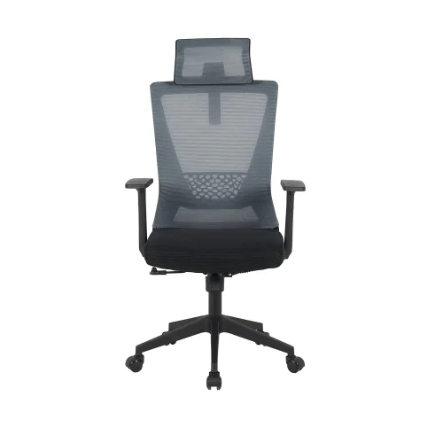 CHAISE DE BUREAU GRIS/NOIR SITWELL