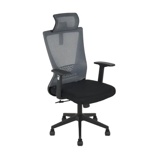 CHAISE DE BUREAU GRIS/NOIR SITWELL
