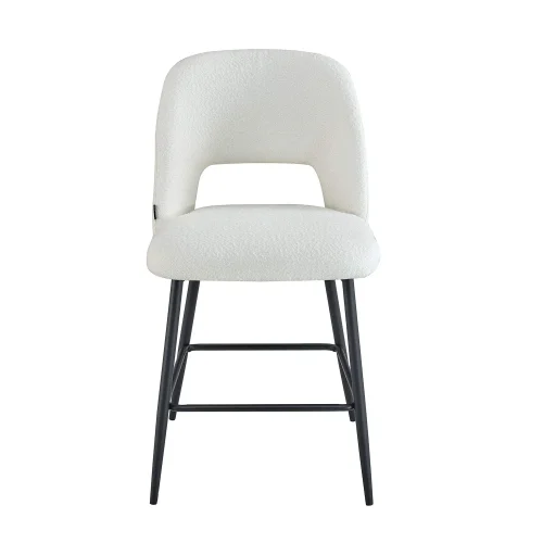 TABOURET TAPISSÉ BLANC EBONY TABOURET TAPISSÉ BLANC EBONY