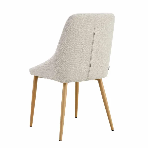 CHAISE DE SALLE À MANGER ADNEY TISSU SABLE PIEDS HÊTRE CHAISE DE SALLE À MANGER ADNEY TISSU SABLE PIEDS HÊTRE