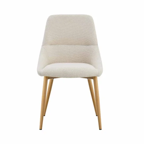 CHAISE DE SALLE À MANGER ADNEY TISSU SABLE PIEDS HÊTRE CHAISE DE SALLE À MANGER ADNEY TISSU SABLE PIEDS HÊTRE