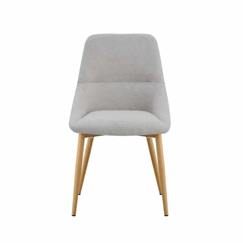 CHAISE DE SALLE À MANGER ADNEY TISSU GRIS CLAIR PIEDS HÊTRE CHAISE DE SALLE À MANGER ADNEY TISSU GRIS CLAIR PIEDS HÊTRE