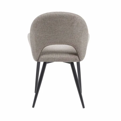 CHAISE TAPISSÉE BEIGE PIEDS NOIRS ROWAN CHAISE TAPISSÉE BEIGE PIEDS NOIRS ROWAN