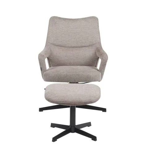 FAUTEUIL AVEC REPOSE-PIEDS BEIGE CONCORD