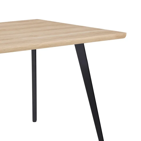 TABLE DE SALLE À MANGER RECTANGULAIRE NATUREL/NOIR SOREN