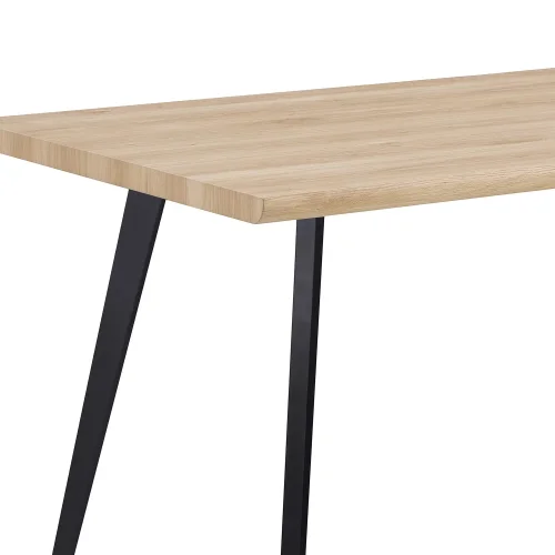 TABLE DE SALLE À MANGER RECTANGULAIRE NATUREL/NOIR SOREN