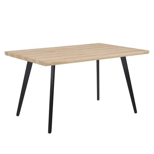 TABLE DE SALLE À MANGER RECTANGULAIRE NATUREL/NOIR SOREN