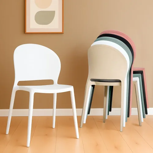 CHAISE EMPILABLE HARLEM BLANCHE