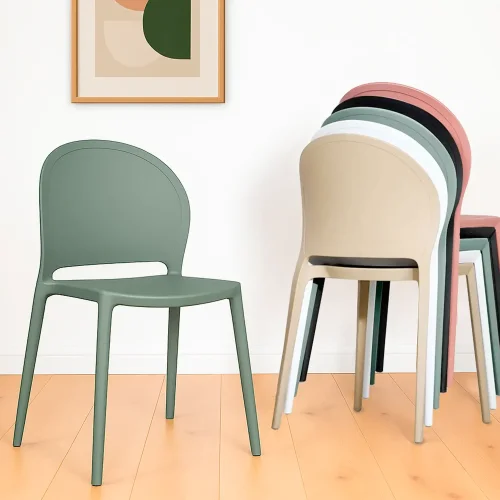 CHAISE EMPILABLE KALE HARLEM VERT