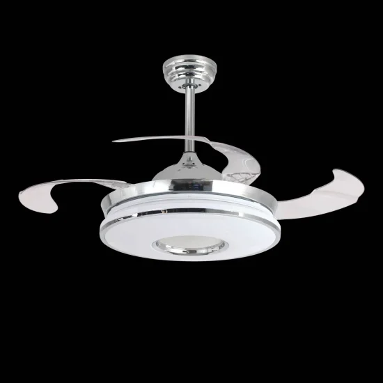 VENTILATEUR DE PLAFOND LED 32W 4 PALES RÉTRACTABLES WAKANA 2