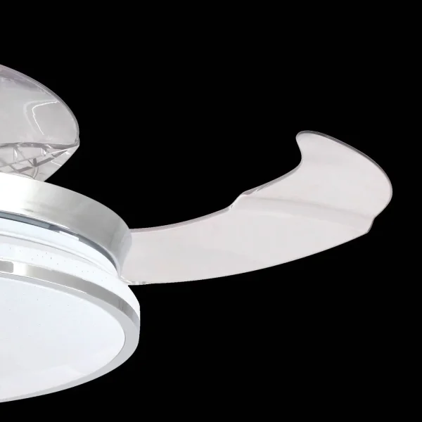 VENTILATEUR DE PLAFOND LED 32W 4 PALES RÉTRACTABLES WAKANA