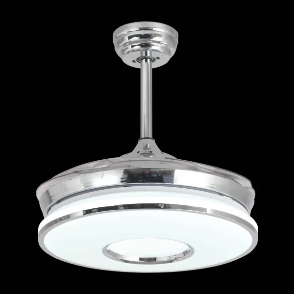 VENTILATEUR DE PLAFOND LED 32W 4 PALES RÉTRACTABLES WAKANA