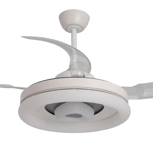 VENTILATEUR DE PLAFOND LED 45W RÉGLABLE 4 PALES RÉTRACTABLES SILVESTRE