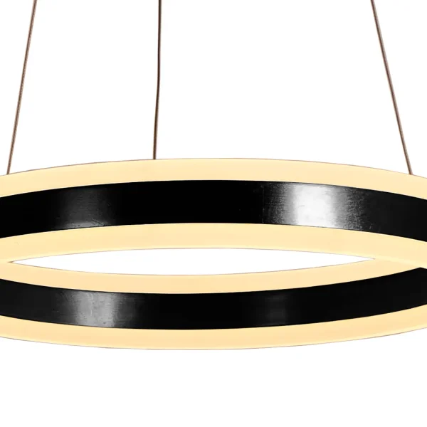SUSPENSION LED 37W 3000K-6000K NOIR ISADORA
