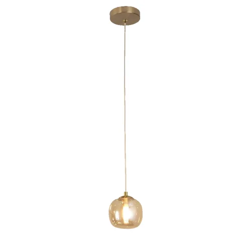 SUSPENSION 1 LUMIÈRE TULIPE AMBRE Ø12CM G9 NICOLETTA