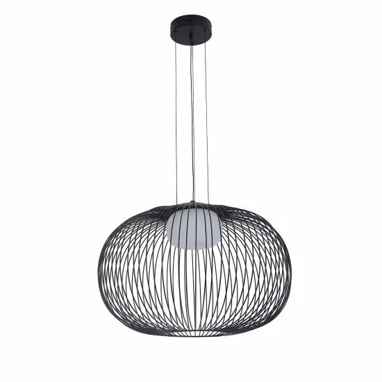 SUSPENSION LED 15W 3000K-4000K-6000K Ø60CM NOIR ARVEN 2