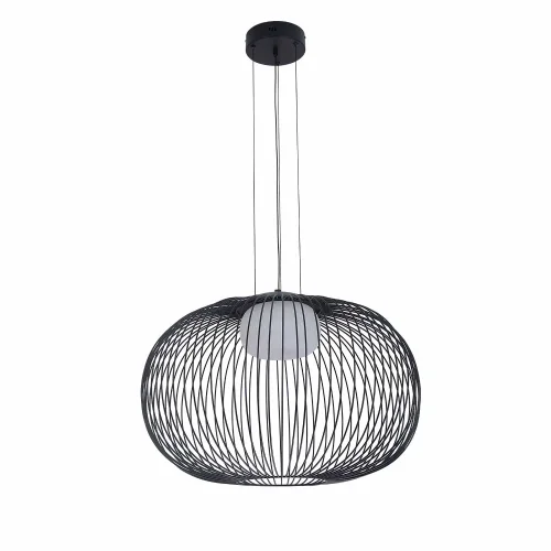 SUSPENSION LED 15W 3000K-4000K-6000K Ø60CM NOIR ARVEN