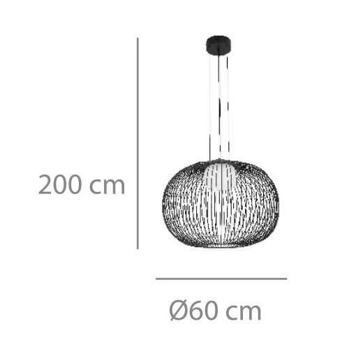 SUSPENSION LED 15W 3000K-4000K-6000K Ø60CM DORÉ ARVEN