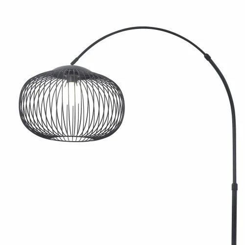 LAMPADAIRE ARQUÉ EN ACIER PEINT NOIR E27 ARVEN