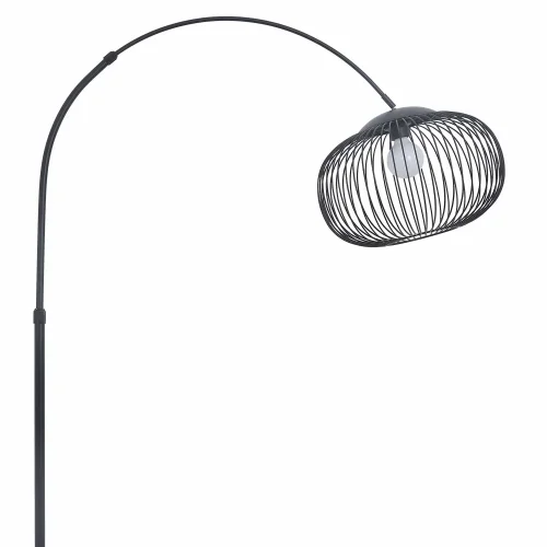 LAMPADAIRE ARQUÉ EN ACIER PEINT NOIR E27 ARVEN