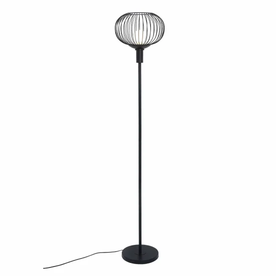 LAMPADAIRE 160CM ACIER PEINT NOIR E27 ARVEN 2